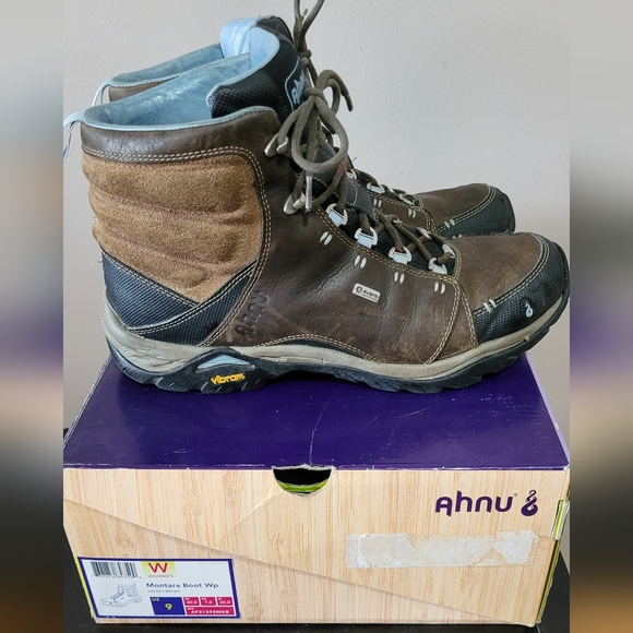 Euc Ahnu Montara Boot Wp smokey brown size 9 - Picture 2 of 7